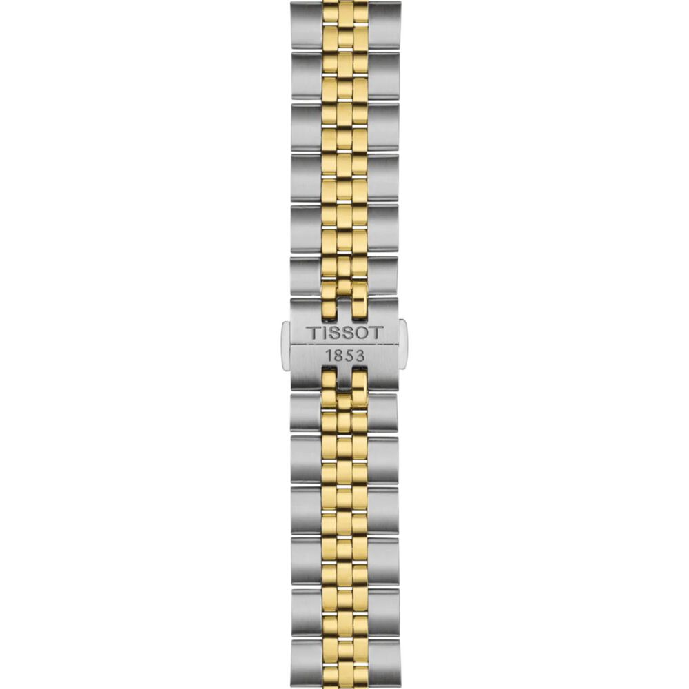 Tissot Ballade 40mm Silver Dial Yellow Gold PVD Steel Bracelet Watch image number 3