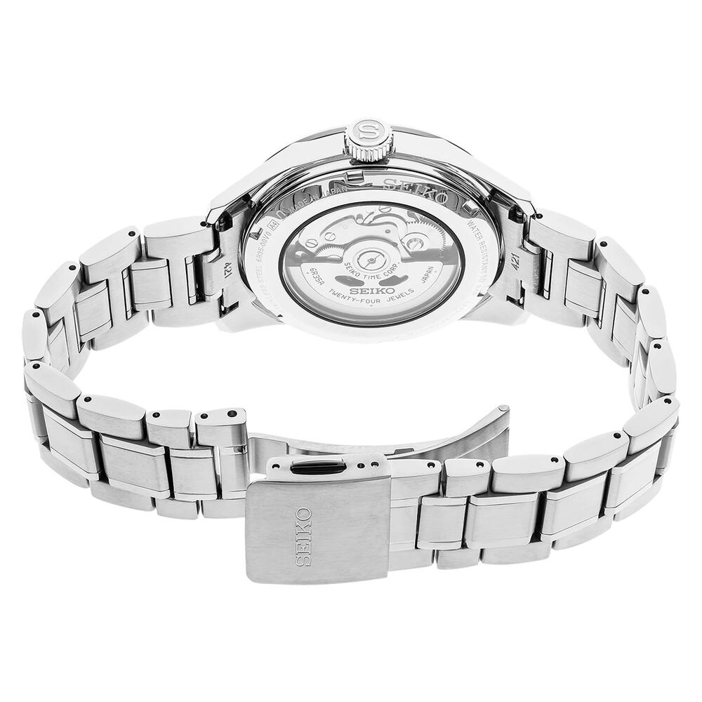 Seiko Presage Sharp Edges Series 39.3mm Black Dial Stainless Steel Bracelet Watch image number 2