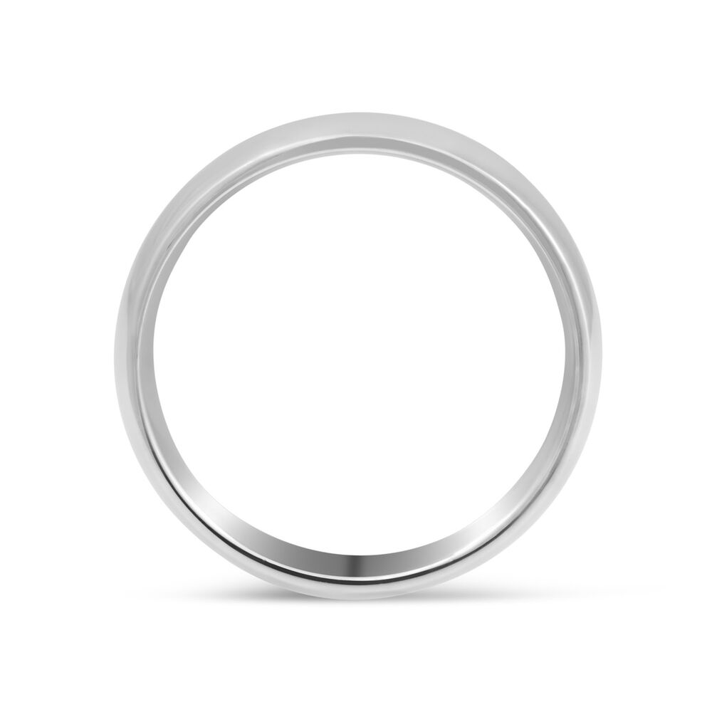 9ct White Gold 5mm Men's Wedding Ring image number 2