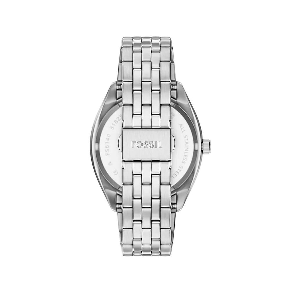 Fossil Campbell 42mm Blue Dial Stainless Steel Bracelet Watch image number 2