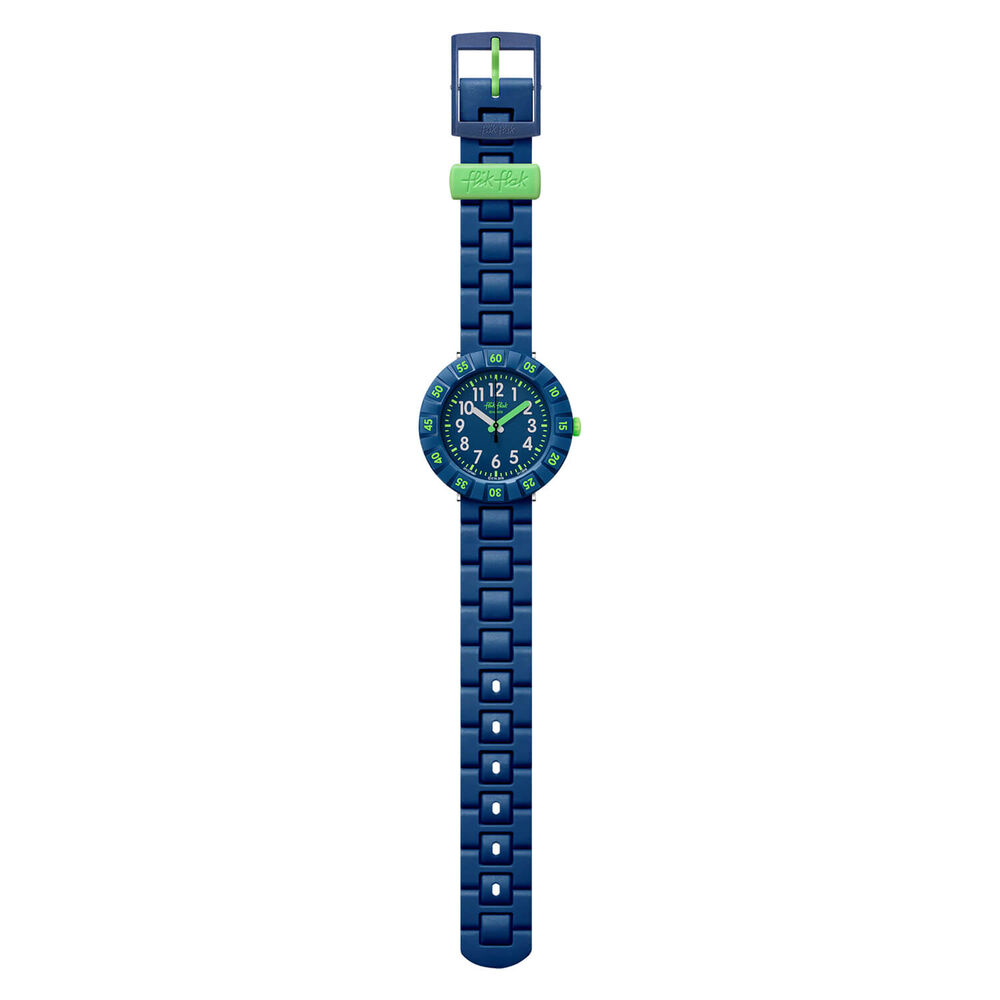 Flik Flak Solo Dark Blue 34mm Quartz Kids Watch
