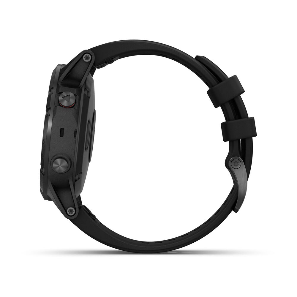Garmin fenix 5 Plus Black Silicone 42mm Smartwatch image number 1