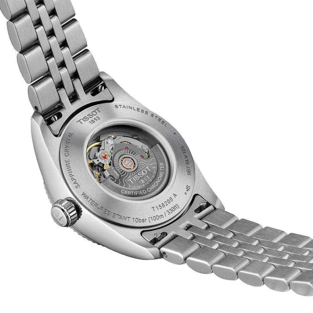 Tissot Ballade Powermatic 48 COSC 30mm Ice Blue Dial Steel Bracelet Watch image number 2