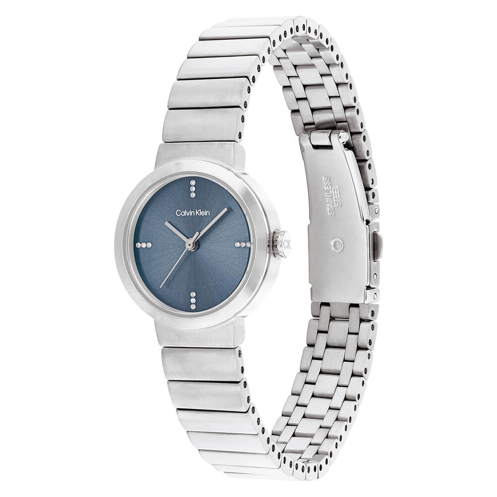 Calvin Klein 25mm Blue 3 Hand Mesh Bracelet Watch