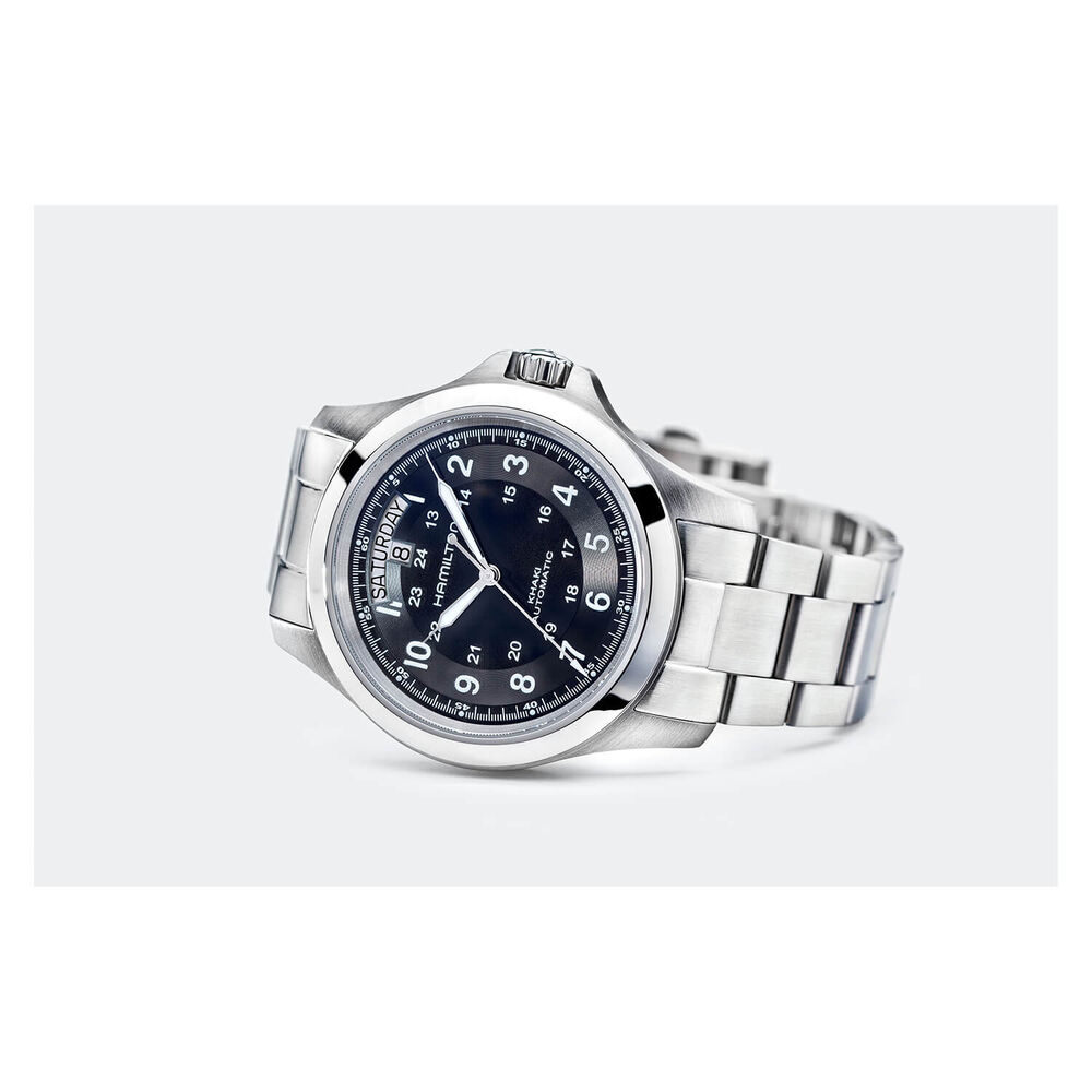 Hamilton Khaki Field King Auto 40mm Automatic Black Steel Case Watch image number 3