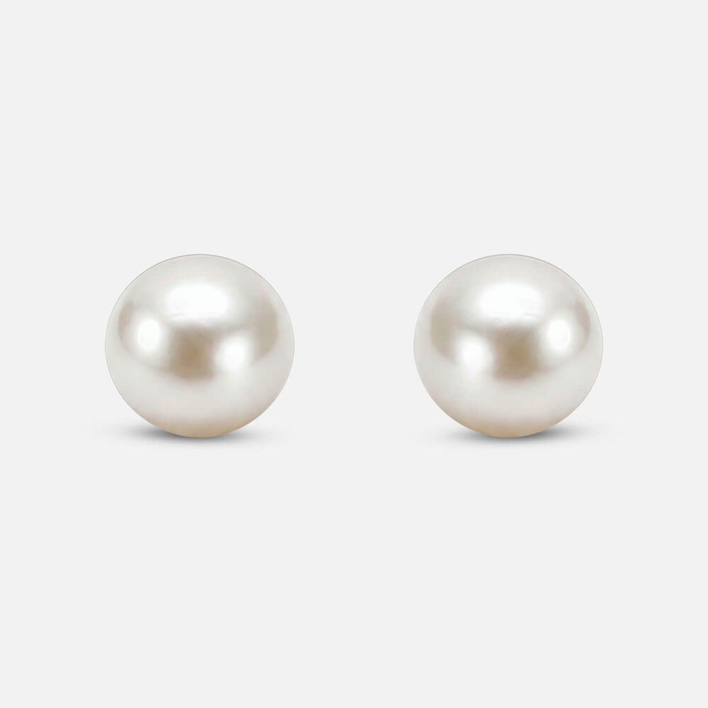 Sterling Silver 5mm Pearl Stud Earrings