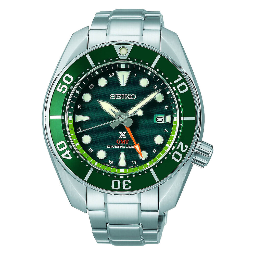 Seiko Prospex Seascape 'SUMO' Solar GMT Diver 45mm Green Dial Watch image number 0