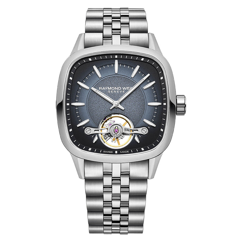 Raymond Weil Freelancer Calibre RW1212 Automatic 40x40mm Blue Dial Steel Bracelet Watch image number 0