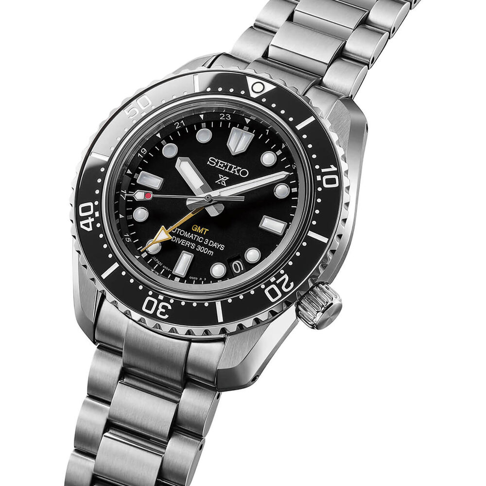 Seiko Propex 1968 Heritage Diver's GMT 42mm Black Dial Stainless Steel Bracelet Watch
