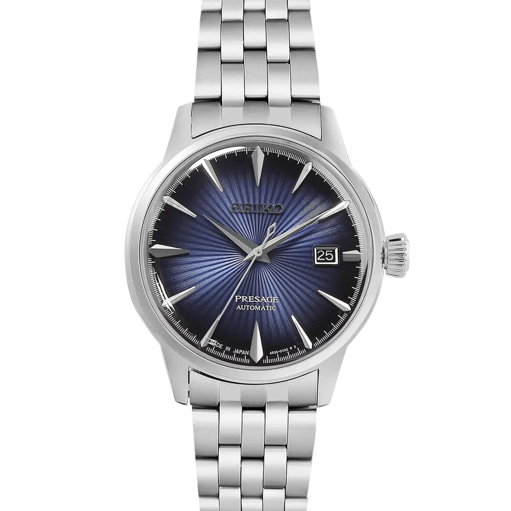 Seiko Presage Basic Line Collection 40.5mm Blue Dial Steel Mens Watch