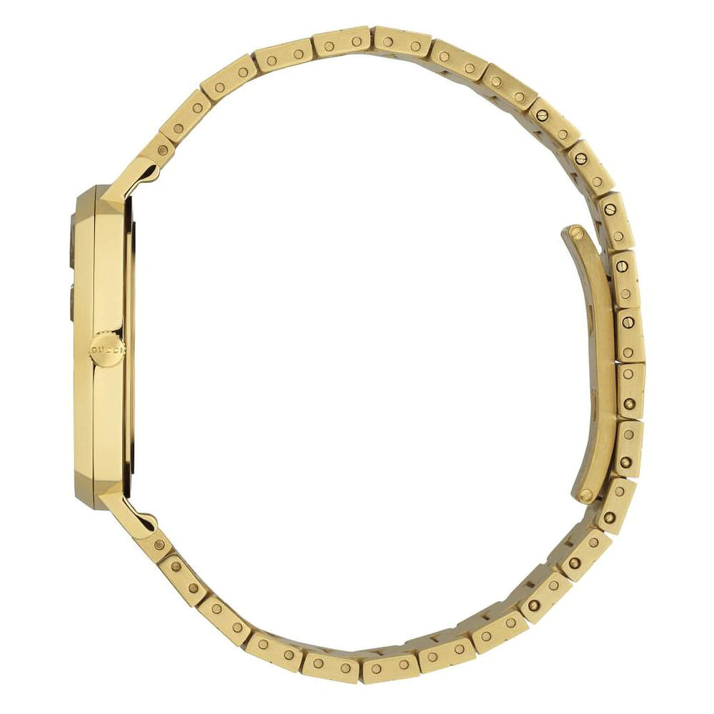 Pre-Owned Gucci Grip 35mm Yellow Gold PVD Dial Steel Bracelet Watch image number 3