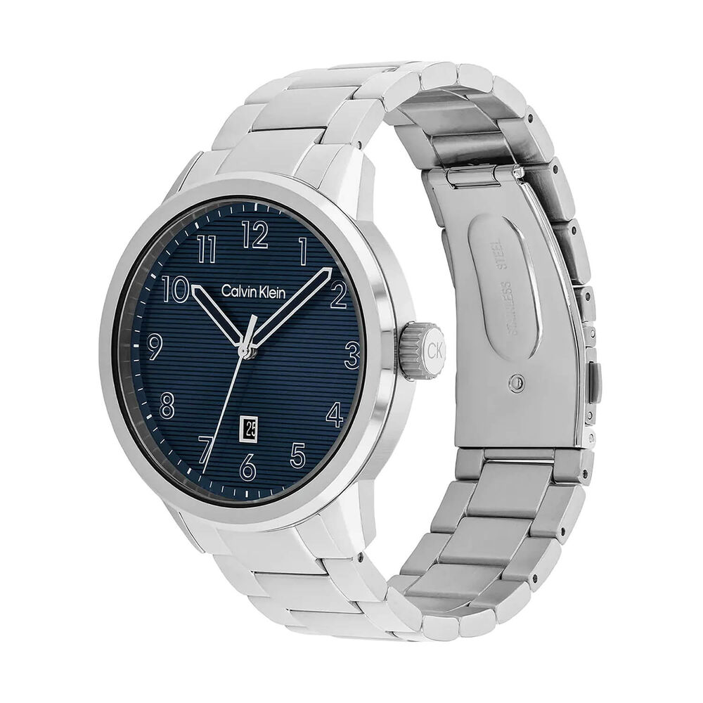 Calvin Klein Minimalistic Pilot 42mm Blue Dial Stainless Steel Bracelet Watch image number 1