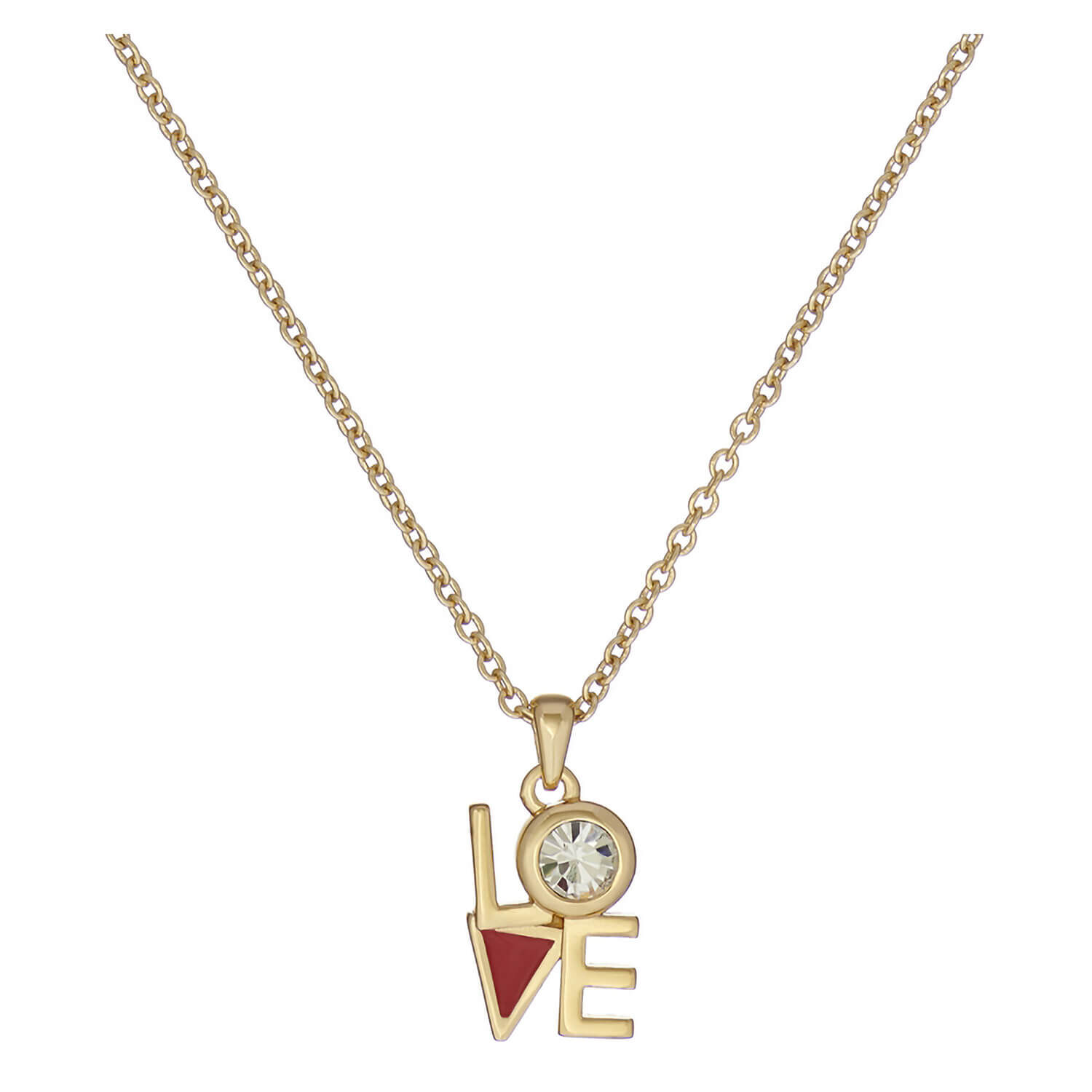 Clear 21 clearance love necklace