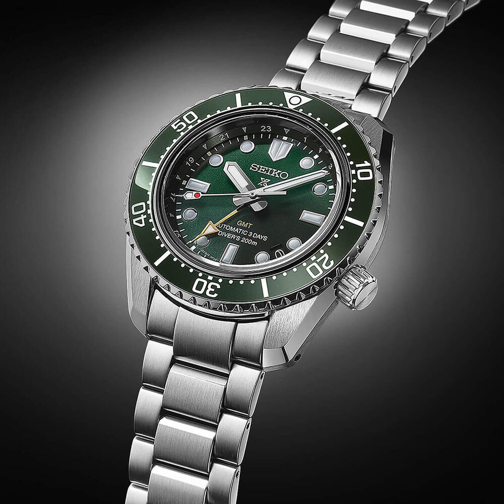 Seiko Prospex 1968 Edition 42mm Green Dial & Bezel Bracelet Watch image number 5