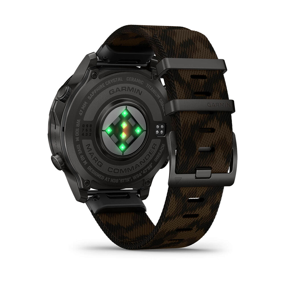 Garmin MARQ Commander (Gen 3) 47mm Grade 5 Titanium Case Jacquard Woven Nylon Strap Watch