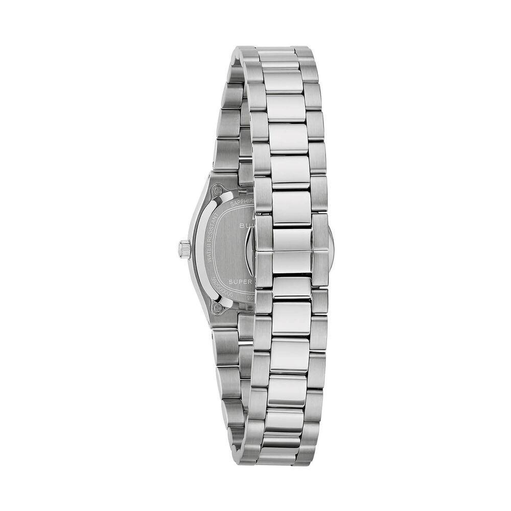 Bulova Super Seville Mini 25mm Red Dial Stainless Steel Bracelet Watch