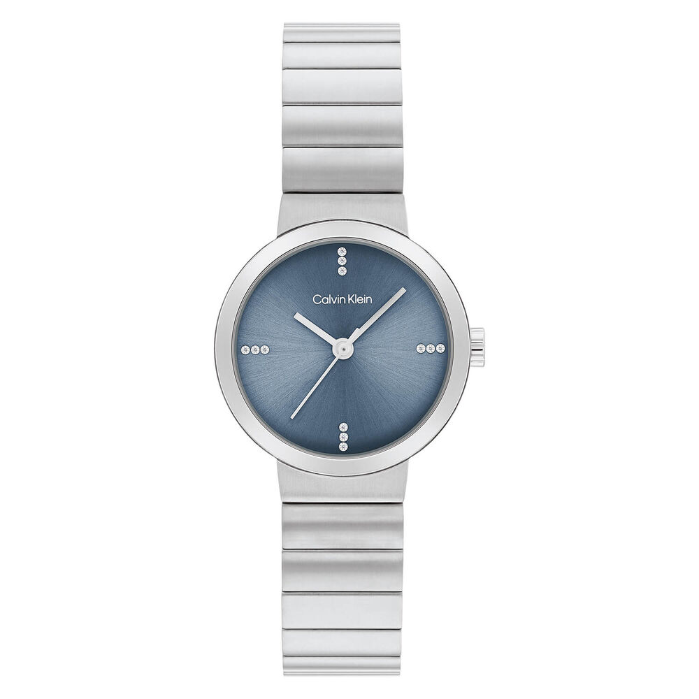 Calvin Klein 25mm Blue 3 Hand Mesh Bracelet Watch
