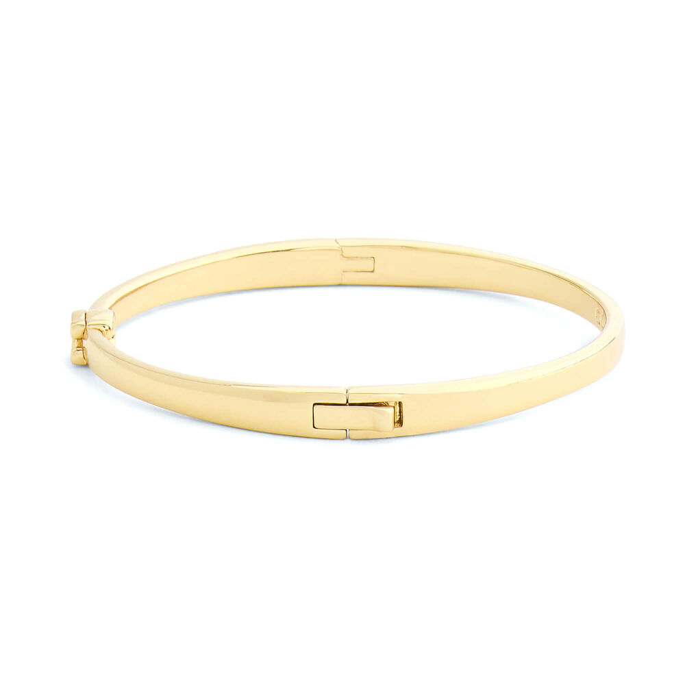 Coach Gold Tone Brass Signature C Bangle Bracelet