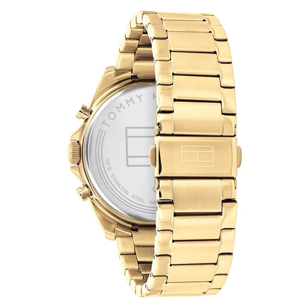 Tommy Hilfiger Baker Ionic Thin Gold Plated 2 Steel Mens Watch image number 2