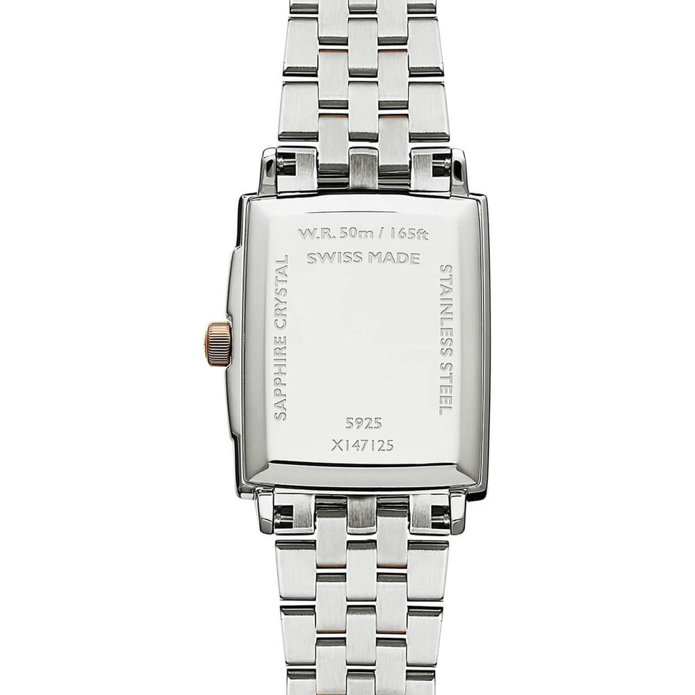 Raymond Weil Toccata 22x28mm White Dial Two Tone Steel Bracelet Watch