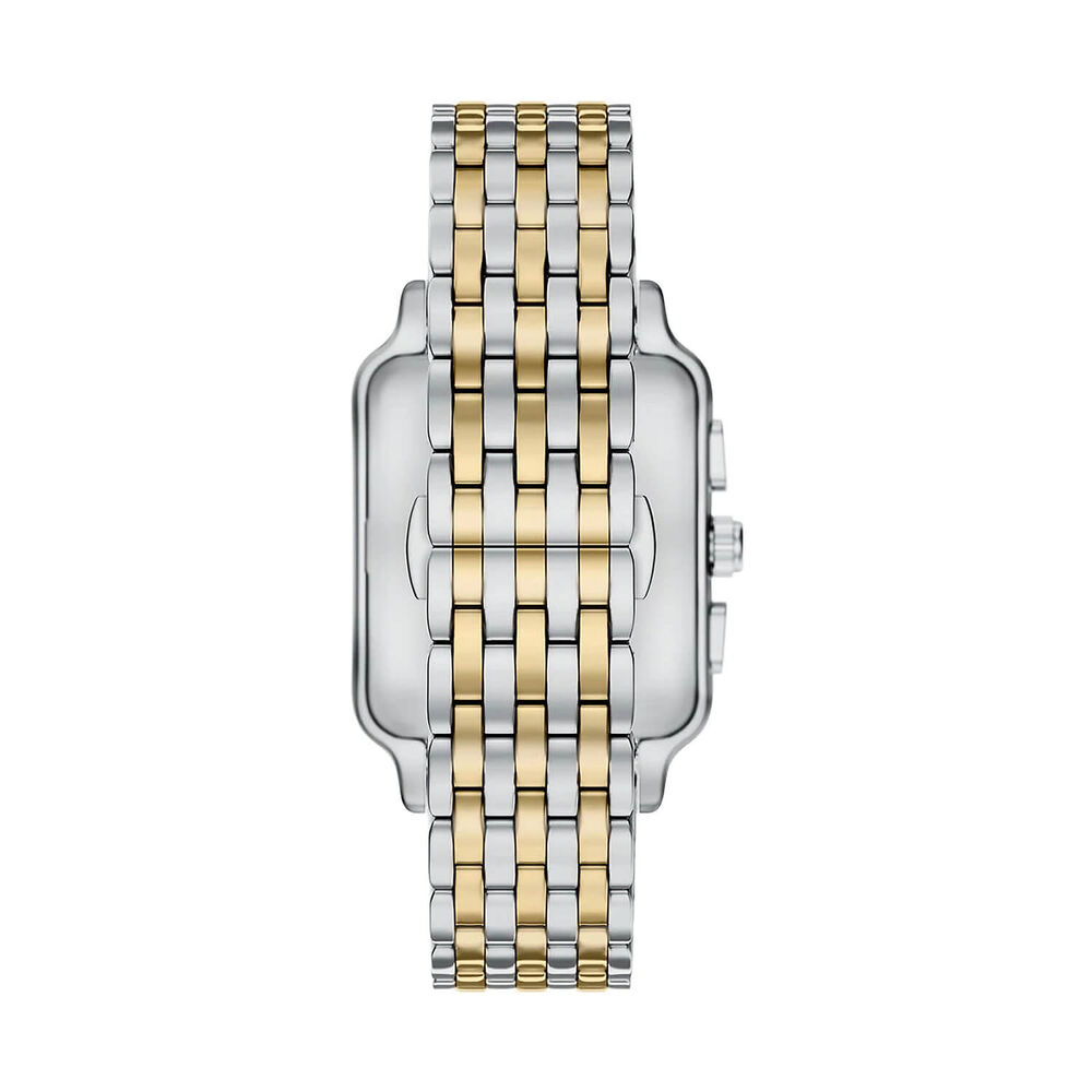 Emporio Armani Diego 38mm Silver Dial Two Tone Stainless Steel Bracelet Watch