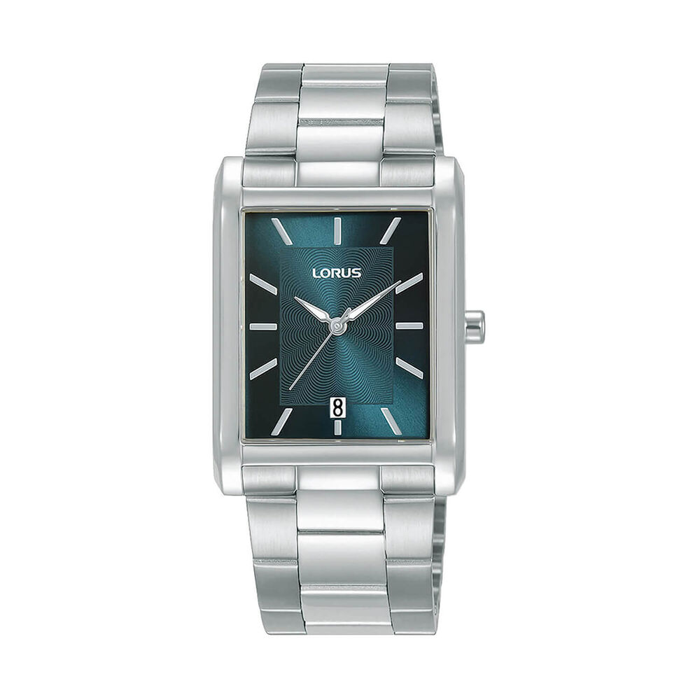 Lorus Quartz Gents 29mm Blue Dial Steel Bracelet Watch image number 0