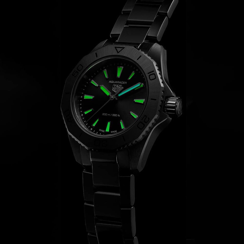 TAG Heuer Aquaracer Professional 200 Quartz 30mm Black Dial Steel Case Bracelet Watch image number 7
