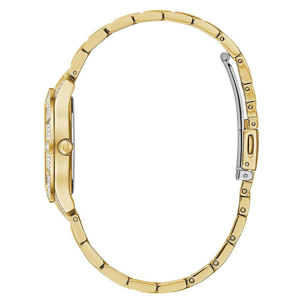 Bulova Crystal Phantom 31mm Pearlised Dial Bracelet Watch image number 3