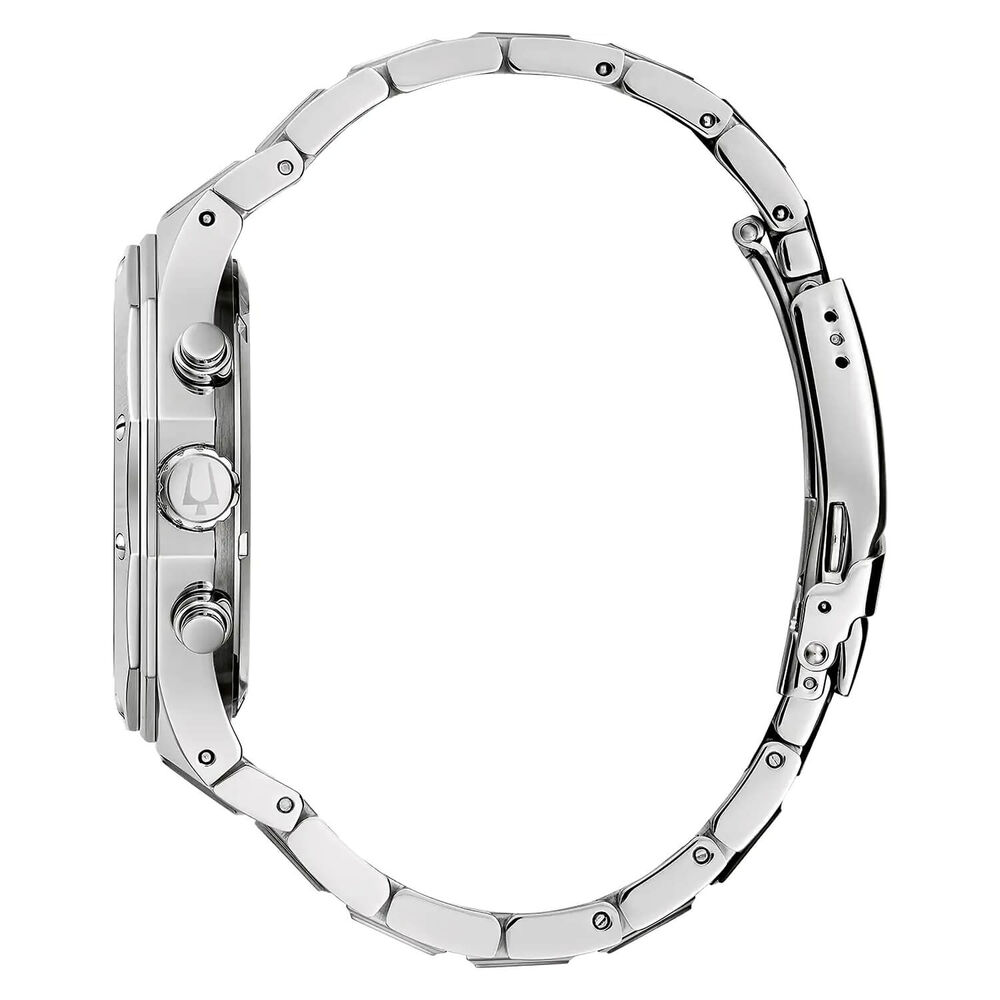 Bulova Prestige 44mm Silver Dial Stainless Steel Bracelet Chronograph Watch