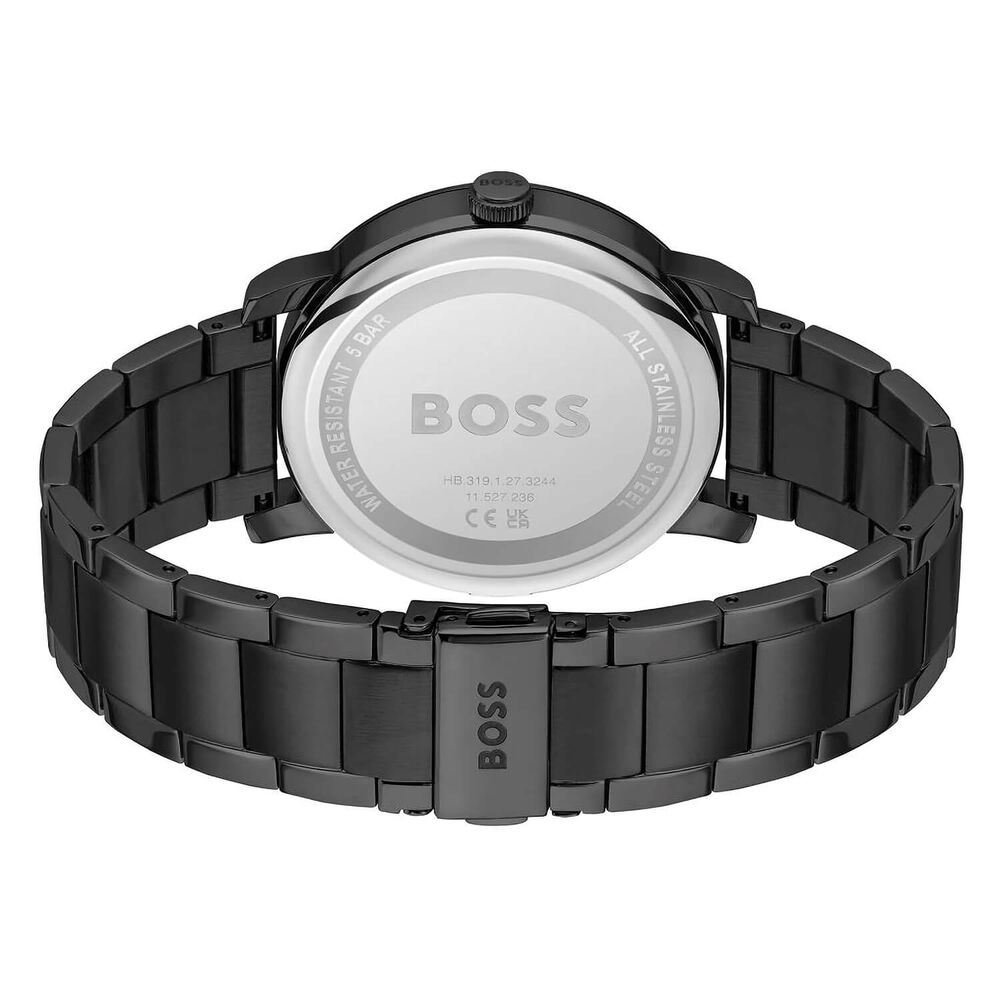 BOSS Contender Chronograph 44mm Black Dial Steel Bracelet Watch image number 2