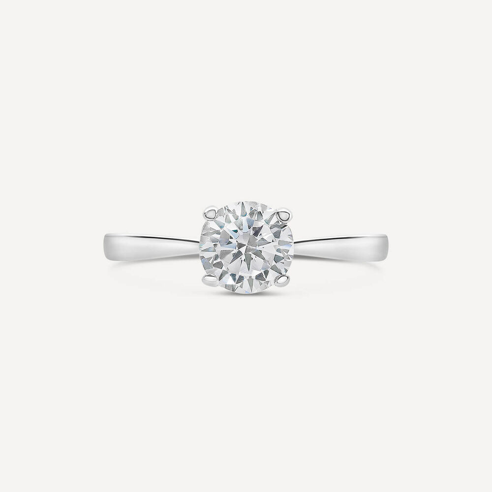 Sterling Silver Cubic Zirconia Solitaire Promise Ring