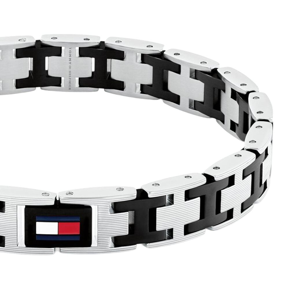 Tommy Hilfiger Two Tone Stainless Steel H-Link Bracelet
