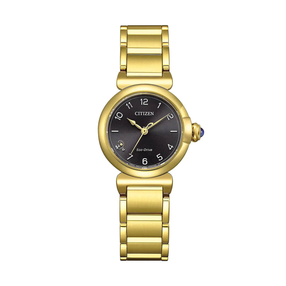 Citizen L Mae 26mm Grey Dial Gold Tone Stainless Steel Bracelet Watch image number 0