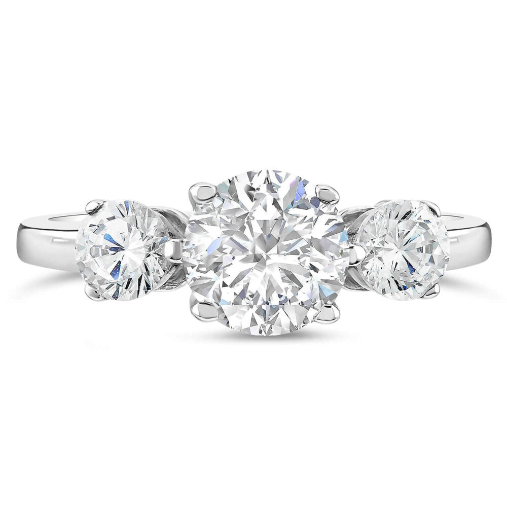 9ct White Gold Dress Ring image number 1
