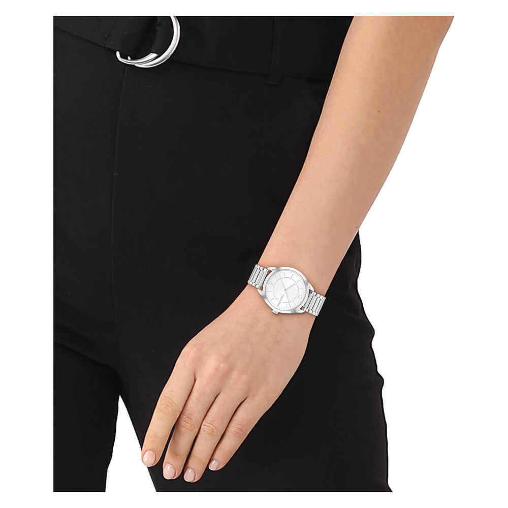 Timeless Klein Calvin 36mm Dial Silver Watch Bracelet