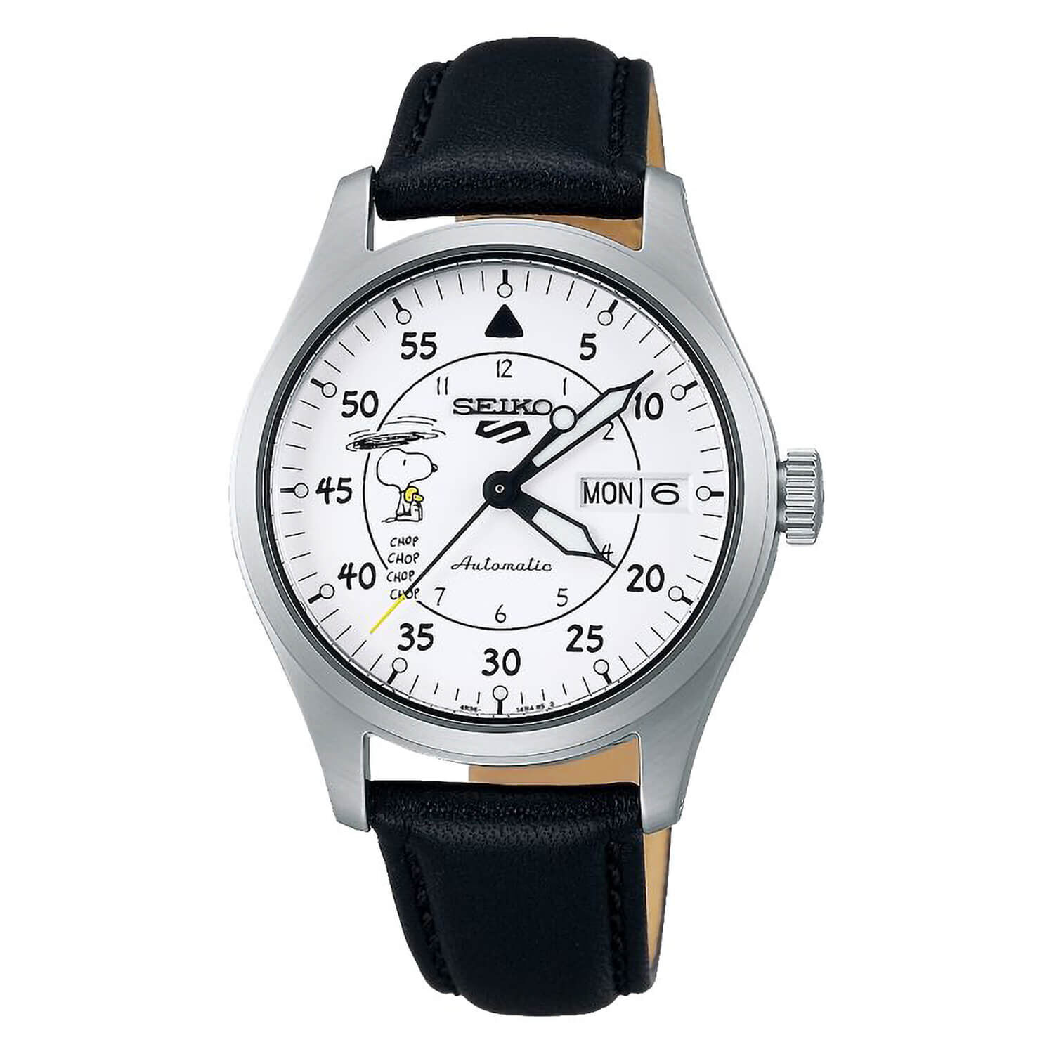 Seiko 5 Sports Peanuts Limited Edition White Dial Steel Case Watch