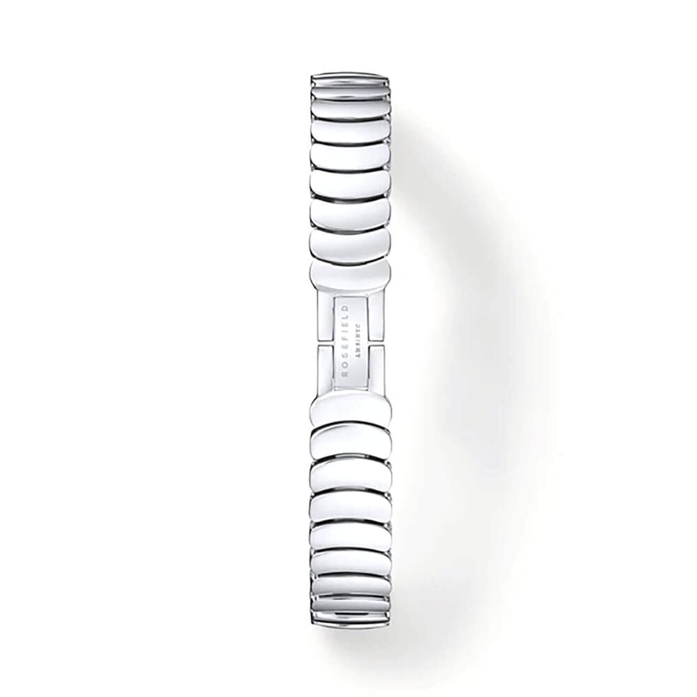 Rosefield Ovale 22x29mm White Dial Stainless Steel Bracelet Watch