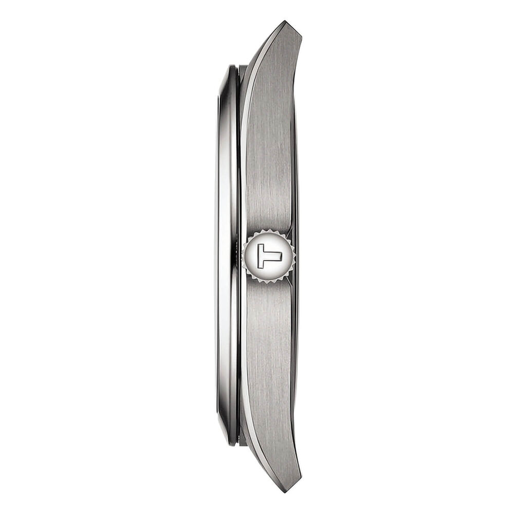 Tissot Gentleman Quartz Auto 40mm Blue Dial Titanium Case Bracelet Watch image number 2