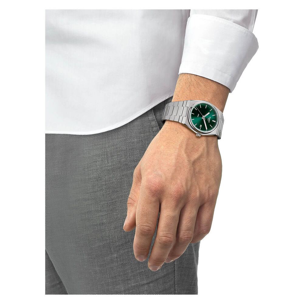 Tissot PRX 205 40mm Quartz Green Dial Steel Case Watch image number 3