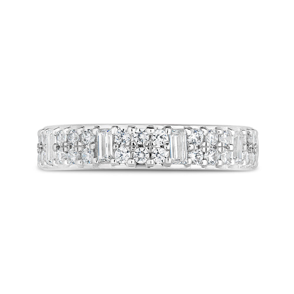 18ct White Gold 0.50ct Diamond Baguette Ring image number 5