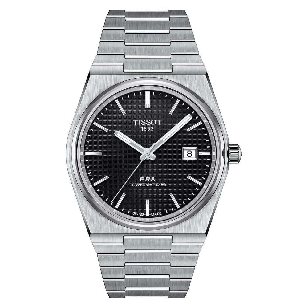 Tissot PRX Powermatic 40mm Automatic Black Dial Steel Case Bracelet Watch image number 0