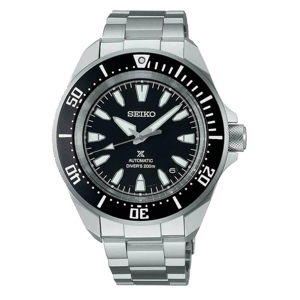 Seiko Prospex 4R 'Shog-urai' Diver 41.7mm Black Dial Stainless Steel Bracelet Watch