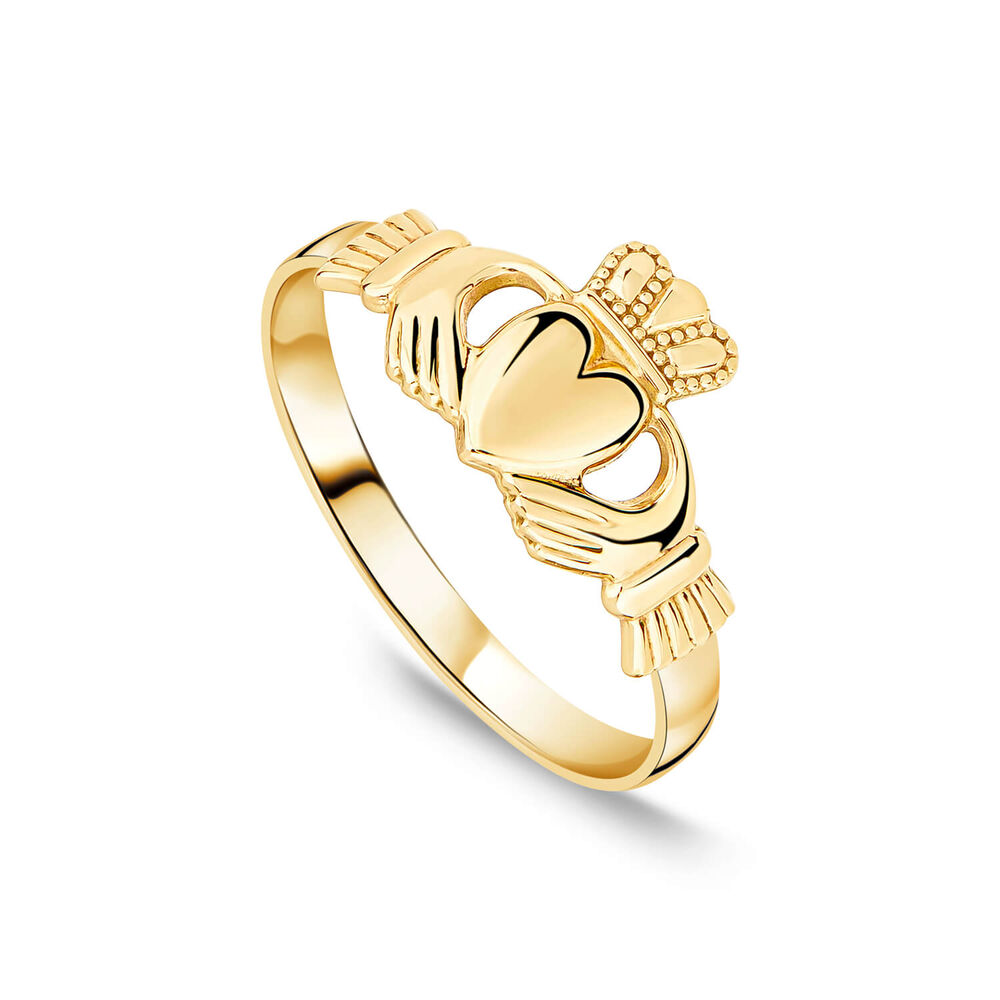 9ct Yellow Gold Small Claddagh Ring