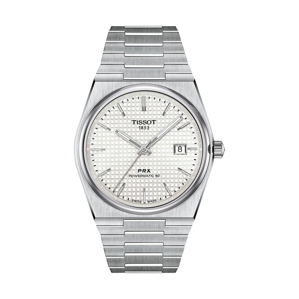 Tissot PRX 42mm White Mother of Pearl Dial Steel Bracelet Watch