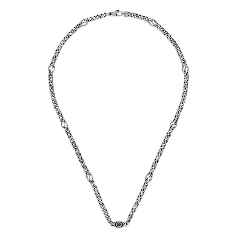 Gucci Interlocking Woven Logo Necklet