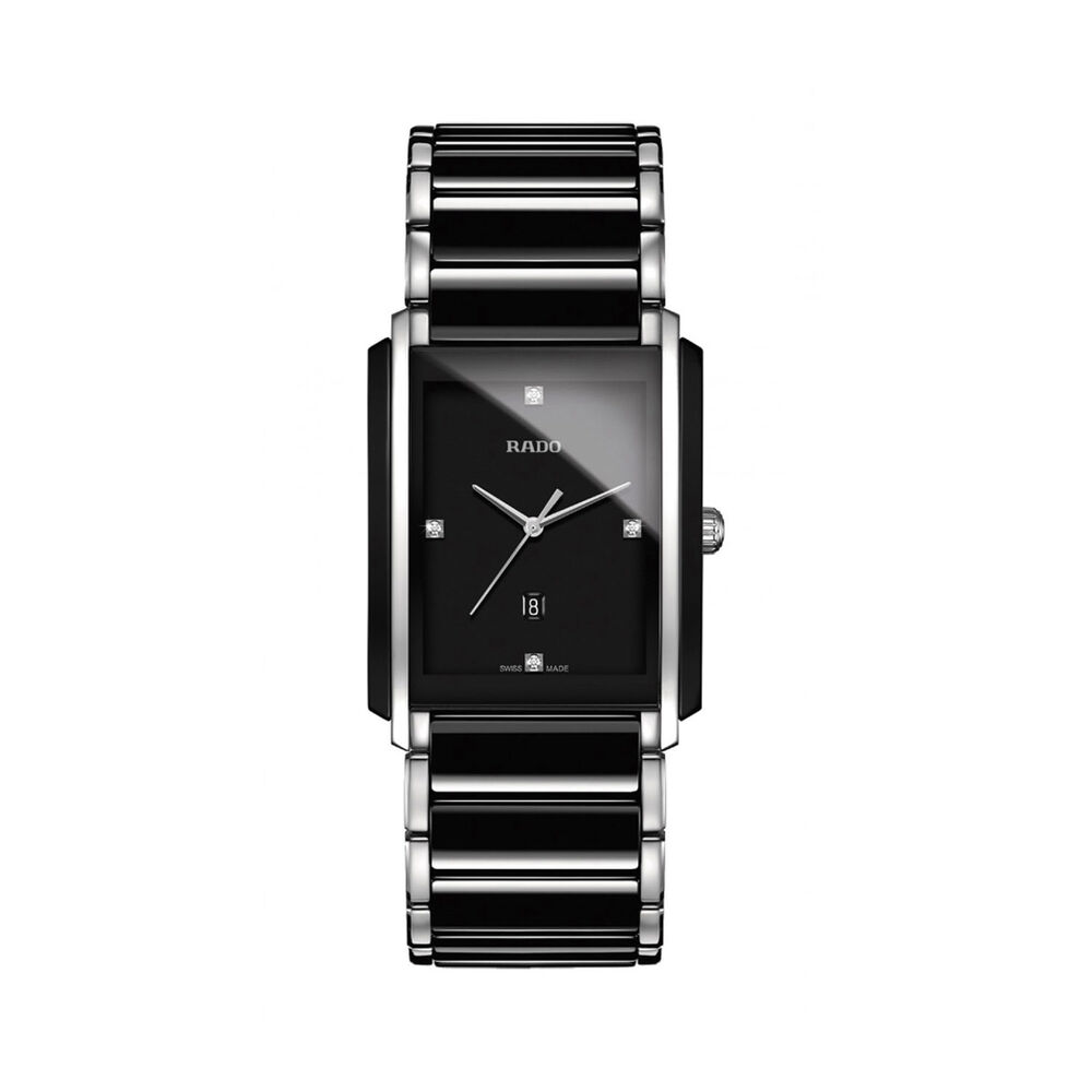 Rado Integral Diamonds 31mm Black Dial Ceramic & Steel Bracelet Watch image number 0