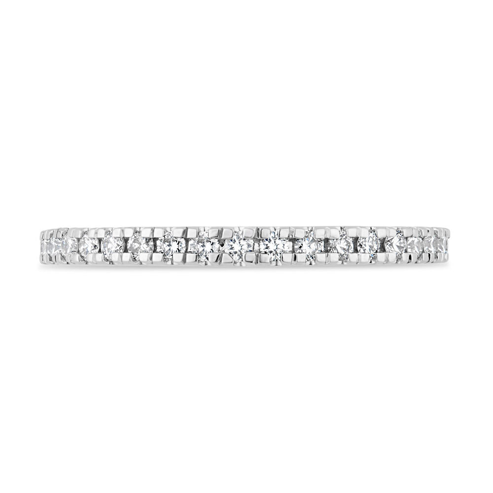 18ct White Gold 0.25ct Diamond Claw-Set Eternity Ring