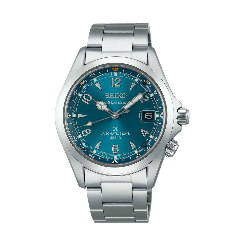 Seiko Prospex Alpinist 'Tealpine' 39.5mm Blue Dial Stainless Steel Bracelet Watch