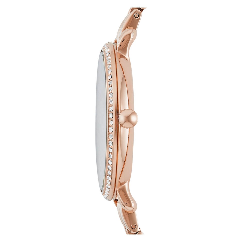 Fossil Jacqueline Ladies' Crystal Rose Gold-plated Bracelet Watch image number 1