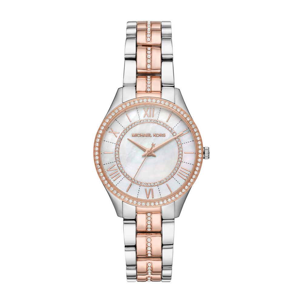 Michael Kors Lauryn Pearl & Crystal 33mm Ladies' Watch